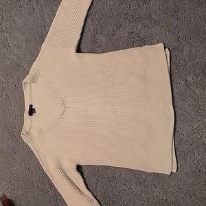 Sanctuary Size Medium Cream Sweater, v neck
